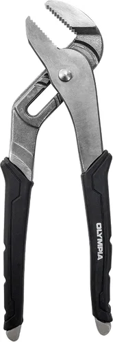 Vista 11 de Olympia Tools Alicates de lengüeta y ranura, alicates de mandíbula recta con agarre de cojín, 5 posiciones de mandíbula, capacidad de mandíbula