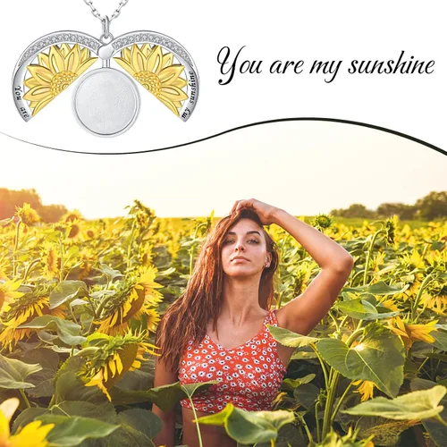 Vista 5 de Bolelis Heart Locket Necklaces Gifts for Women - 925 Sterling Silver Hidden Message Pendant Jewelry Mothers Day Gifts for Mom Daughter