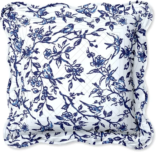Vista 56 de BrylaneHome Almohada cuadrada Florence - Flor antigua