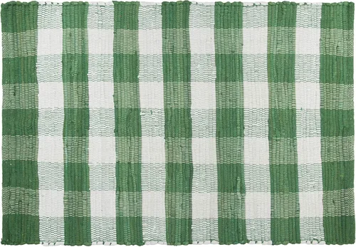 Vista 7 de GLAMBURG Alfombra de cuadros de búfalo de algodón lavable, tapete de bienvenida a cuadros tejida a mano 18x30 para cocina, baño, porche, lavandería