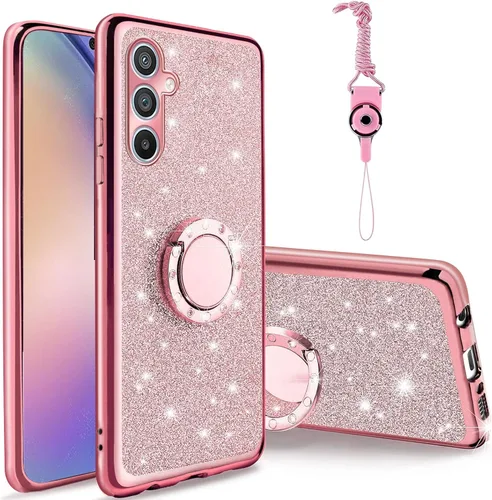 Vista 15 de Funda para Samsung Note 8 de 6.3 pulgadas, para Galaxy Note 8, a prueba de golpes, con correa y soporte para anillo, para Samsung Galaxy Note 8