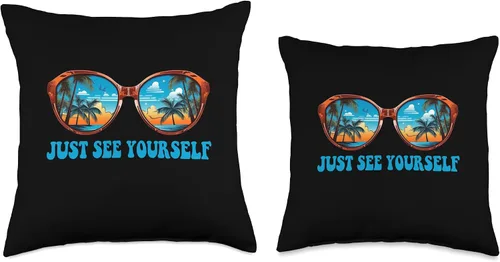Vista 3 de Just See Yourself JW Gifts Just See Yourself Jehovah Witnesses T Shirt JW Org Pioneer - Almohada de 16 x 16 pulgadas, multicolor