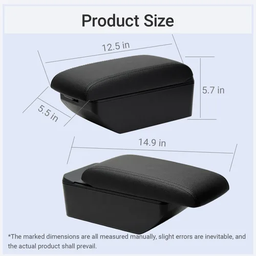 Vista 6 de Para Suzuki Jimny Reposabrazos JB23 JB43 1999-2018 Reposabrazos de coche Organizador de consola Caja de almacenamiento Reequipamiento Piezas