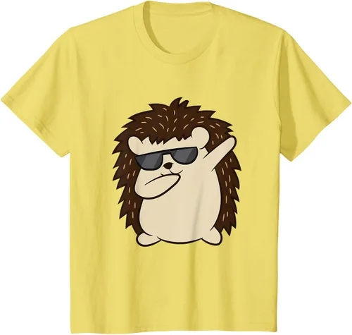 Vista 49 de Dabbing Hedgehog Funny Hedgehog Camiseta S