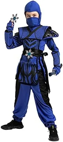 Vista 3 de Spooktacular Creations Halloween Boy Ninja Costume, Red Dragon Outfit Set for Kids 12-14yrs
