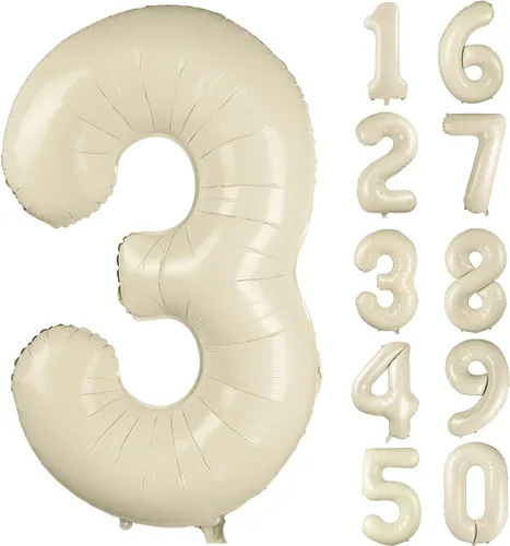 Vista 290 de Globos gigantes de helio de aluminio de 40 pulgadas, color negro, globos digitales grandes del número 0 para decoración de fiesta de cumpleaños