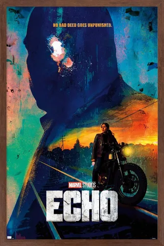 Vista 10 de Trends International Marvel Echo - Póster de pared de una hoja, 22.4 pulgadas de largo x 14.7 pulgadas, versión enmarcada de madera de granero