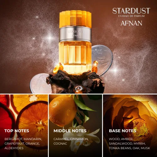 Vista 3 de Afnan Stardust Extrait de Parfum, unisex, 3.4 onzas líquidas