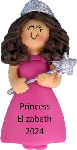 Vista 8 de Santa Tell Me Adorno de Navidad de castillo de princesa 2025, decoración personalizada para árbol, regalo personalizado para niñas, hija, niño