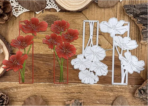Vista 13 de Lapoo Troquel de Corte de Metal de Flores para Álbumes de Recortes - Plantillas de Corte Duraderas para Álbumes de Recortes DIY, Álbumes de Fotos