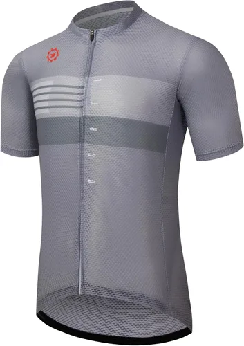 Vista 16 de GCRFL Maillot de ciclismo para hombre con 3+1 bolsillos con cremallera manga corta ciclismo ciclismo camiseta de ciclismo transpirable tela de malla