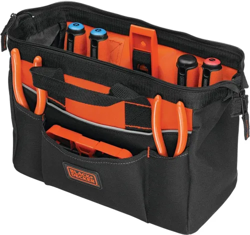 Vista 8 de BLACK+DECKER Bolsa de herramientas, 12 pulgadas (BDST500001APB)