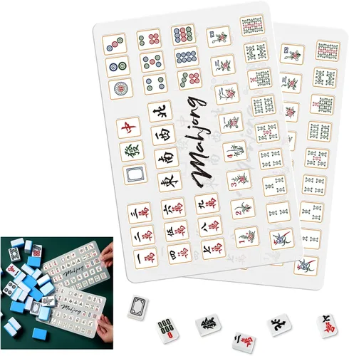 Vista 8 de Seenelling 4 tarjetas Mahjong Tile Shuffler, estilo clásico