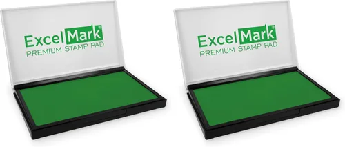 Vista 22 de ExcelMark - Almohadilla de tinta para sellos de goma 1-7/8 por 3-1/8 pulgadas - Negro