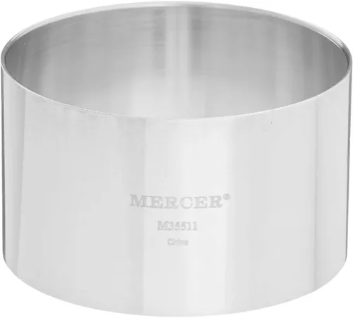 Vista 4 de Mercer Culinary Molde de acero para anillos de chef, 2 pulgadas x 1.75 pulgadas, inoxidable