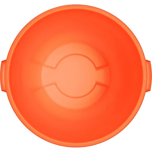 Vista 5 de SPARTA Bronco - Contenedor de basura redondo para desechos, 32 galones, color naranja (paquete de 4)