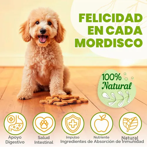 Vista 2 de ZENO Probióticos masticables para perros, 150 piezas, apoyo para la salud digestiva e intestinal, masticables probióticos para perros con enzimas e