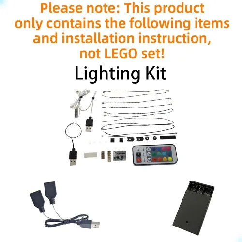 Vista 3 de GEAMENT Kit de luz LED (control remoto) compatible con Lego Seinfeld - para ideas 21328 modelo de construcción (juego de modelos no incluidos)