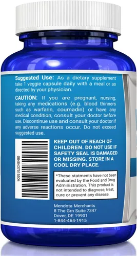 Vista 7 de Vitamina K2 MK7 (MenaQ7) 100 mcg con aceite de coco para una absorción superior, suplemento de salud dietética, 120 cápsulas líquidas veganas