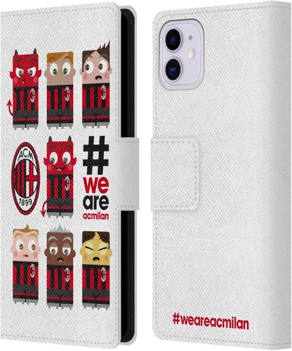 Vista 70 de Head Case Designs Officially Licensed AC Milan Dream Big Children Leather Wallet Case Compatible with Apple iPhone 11