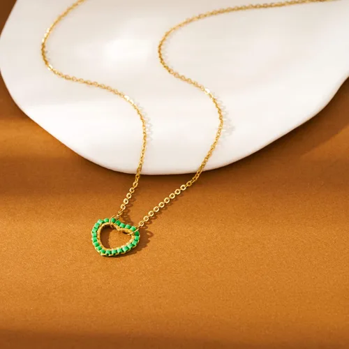 Vista 5 de Valloey Rover Collar de oro para mujer, chapado en oro de 14 quilates, collar con dije de círculo simple y delicado, collar de cadena de cable