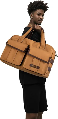Vista 4 de Riffty Bolsa de lona para viajes, Coyote Brown, 3 en 1, 3 en 1