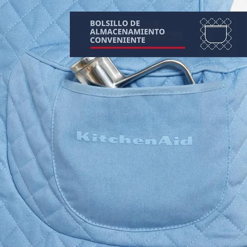 Vista 4 de KITCHENAID Funda ajustable para batidora de pie inclinable con bolsillo de almacenamiento, acolchada 100% algodón, 14.4 x 18 x 10 pulgadas