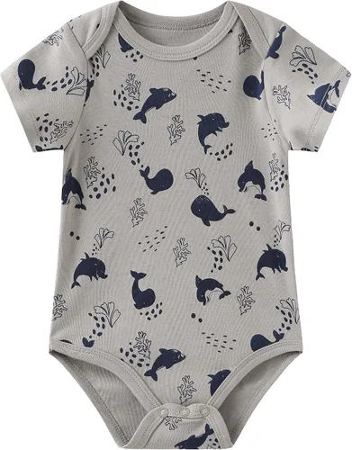 Vista 38 de Conjunto de canastilla para bebé, 9 piezas, conjunto de mamelucos y pantalones, conjunto de regalo unisex para bebé