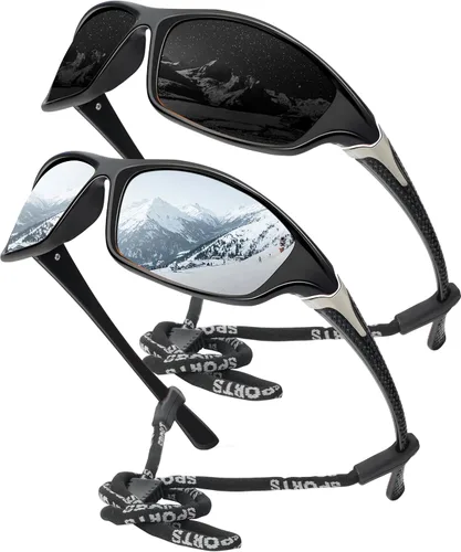 Vista 47 de KALIYADI 4 Pack Polarized Sunglasses-Men Sports Sun-glasses: Mens Sunglasses UV Protection for Fishing Driving Cycling