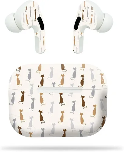 Vista 3 de MightySkins - Funda protectora de vinilo compatible con Apple Airpods Pro, diseño azul bebé, protectora, duradera y única, fácil de aplicar, quitar