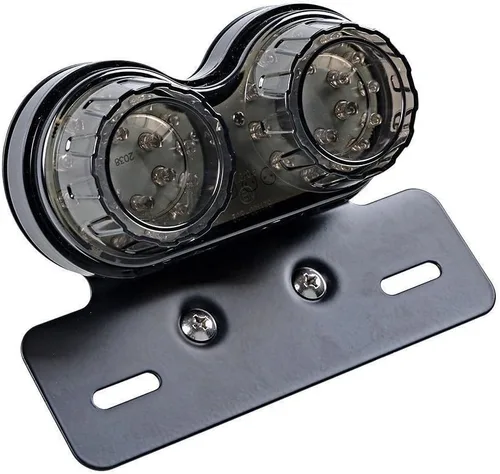 Vista 4 de ZYTC Luz trasera de motocicleta de 40 W 40 LED, luces de freno de funcionamiento integradas, lámpara de señal de giro con soporte de placa de Luz