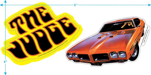 Vista 4 de Camiseta y pegatinas Pontiac GTO The Judge General Motors