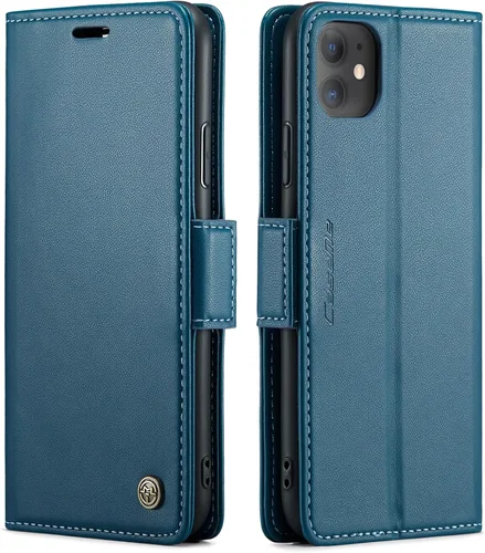 Vista 46 de QLTYPRI Funda tipo cartera para iPhone 7/8/SE 2020/SE 2022 con tarjetero, color azul