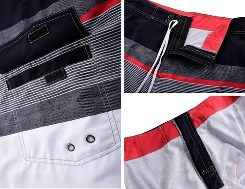 Vista 4 de Nonwe Pantalones cortos deportivos de secado rápido para hombre con forro