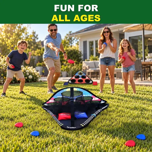 Vista 3 de SKIP NN' HOLE Original Fun Stonne Skipping Meets Pool Cornhole Game Floating for All Ages Fun Swimming Pool Game for Adults and Family Easy