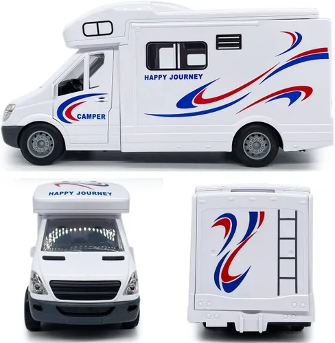 Vista 8 de Juguetes para autocaravana de juguete para niños modelo de automóvil de juguete vehículo recreativo vacaciones viajes aventura alimentado por