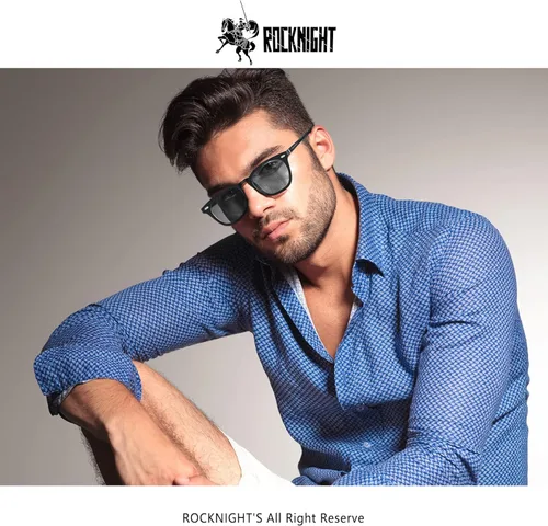 Vista 5 de ROCKNIGHT Lentes de sol polarizados con protección UV400 ultra ligeros unisex lentes planos