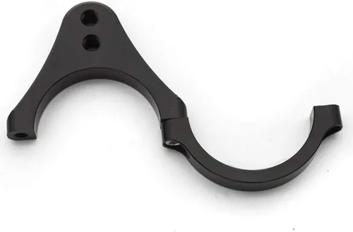 Vista 2 de 31mm de diámetro abrazadera de montaje de horquilla universal de amortiguador de dirección de aluminio para motocicleta (Negro)