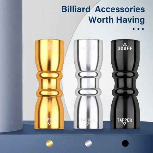 Vista 6 de Moldeador de Punta de Taco, 3 en 1 Moldeador de Punta de Taco de Billar, Los Accesorios de Taco de Billar para Reparación Eficaz y Rápida de la Negro