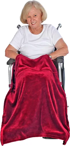Vista 12 de Granny Jo Products Manta ligera para silla de ruedas, color gris carbón