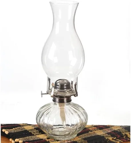 Vista 2 de Lamplight Lámpara de aceite vintage para interiores, lámpara de huracán, kit de emergencia, lámpara de lluvia de aceite de parafina, lámpara