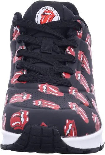 Vista 7 de Skechers Zapatos deportivos X Uno Rolling Stones NegroRojo para mujer