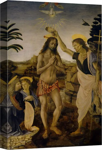 Vista 16 de wall26 Lienzo impreso para pared, diseño de Salomé y San Juan Bautista, por Solario, Historia del Renacimiento, ilustraciones de bellas artes, arte