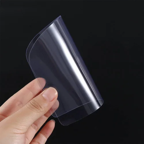 Vista 3 de Leadigol 10 raspadores de plástico para tartas, moldeador flexible de fondant para tartas, raspador de crema transparente para tartas, glaseado más