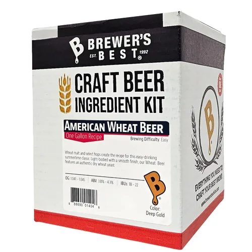 Vista 4 de Brewer's Best Kit de ingredientes de cerveza casera de un galón (cerveza de trigo americana)