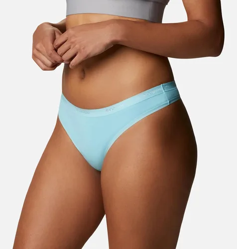 Vista 3 de Columbia Tangas de algodón elástico en 4 direcciones para mujer, paquete de 3