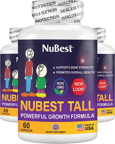 Vista 10 de NuBest Tall Apoya la fuerza ósea, salud ósea, sistema inmunológico mejorado y bienestar corporal completo con calcio, colágeno y hierbas