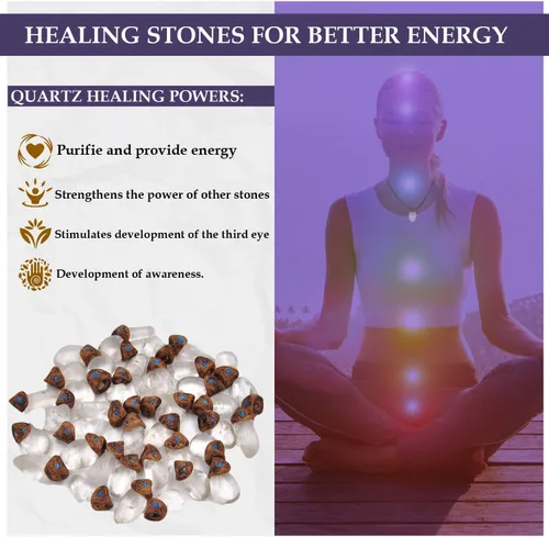 Vista 3 de Pendant Chakra Necklace with Genuine Healing Crystal Stone, Crystals Jewelry for Women and Men, Girls, Boys, Handmade with Love, Spiritual Gifts for