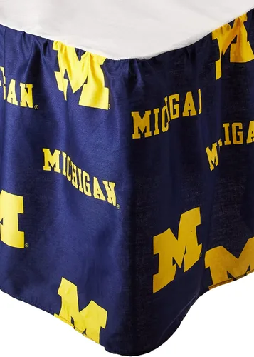 Vista 35 de College Covers Everything Comfy Nebraska Cornhuskers - Falda de cama con volantes, tamaño individual
