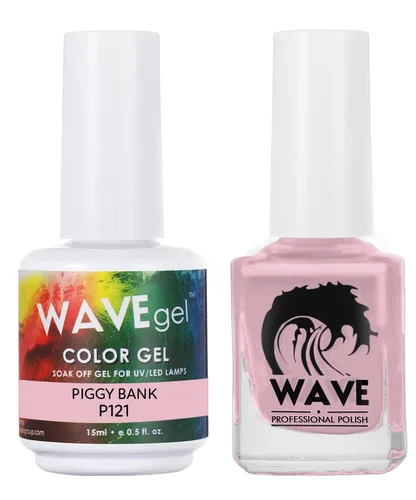 Vista 95 de WAVEGEL - Juego dúo de gel y esmalte de uñas a juego - Colección Simplicity - #P109 Blizzard I 0.5 onzas
